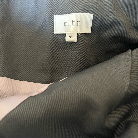 Anthropologie Ruth Dress Floral Strapless Gray Size 4 - Picture 3 of 14